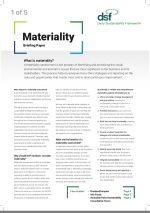 Materiality briefing paper