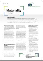 Materiality briefing paper